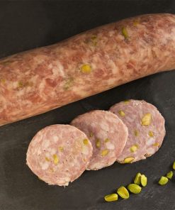salchichon con pistache