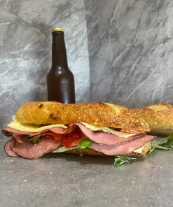 Sandwich Chicago: Roast beef y Queso Gouda